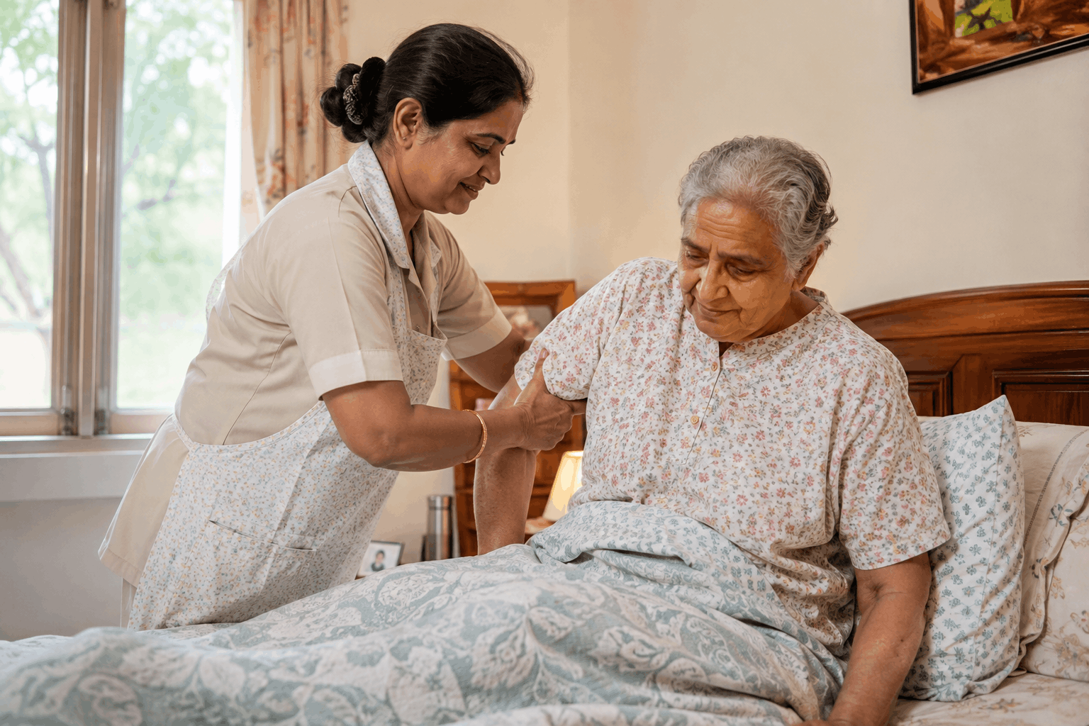 Caretaker for Patient at Home